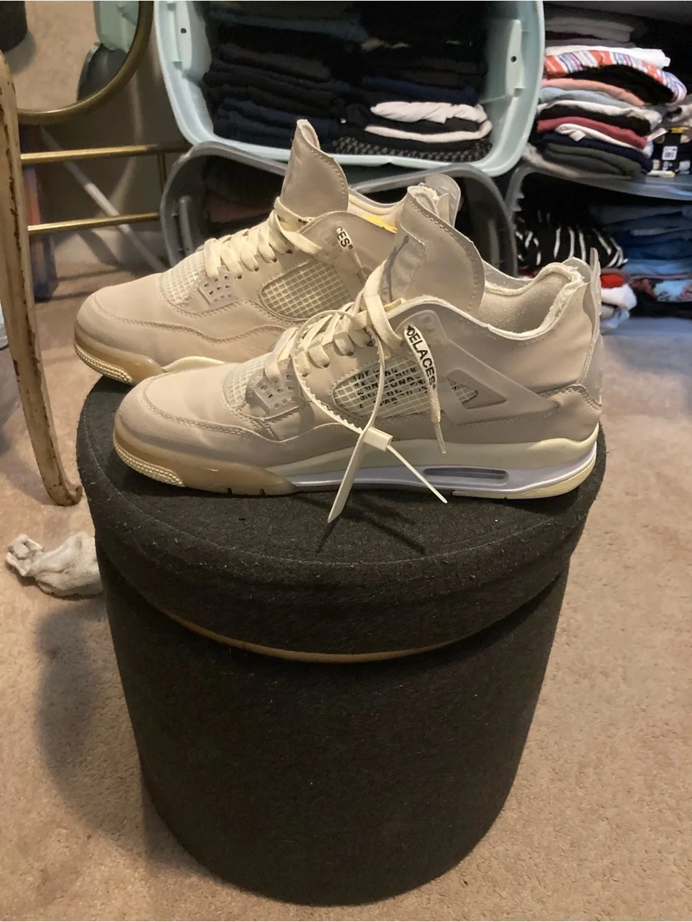 Jordan 4 off-white Sails High-Top Sneakers